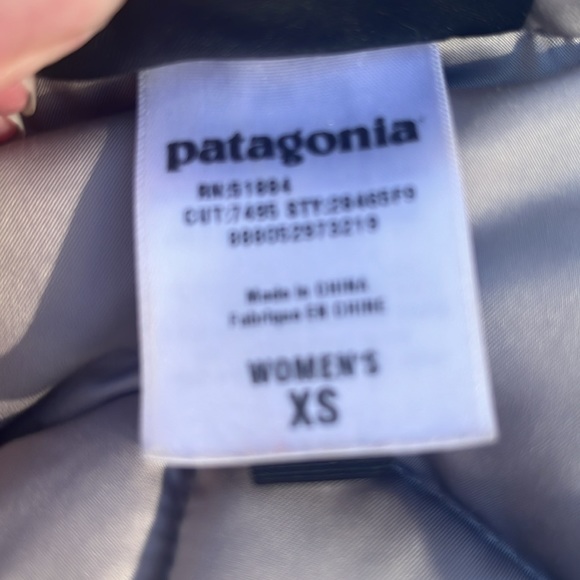 Patagonia goose down long jacket Size extra small inside large pocket outside - Picture 8 of 10
